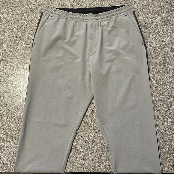 Outerknown Apex Pants Mens XL 36x30 Nylon Blend Stretch Grey Water Repel Pull On